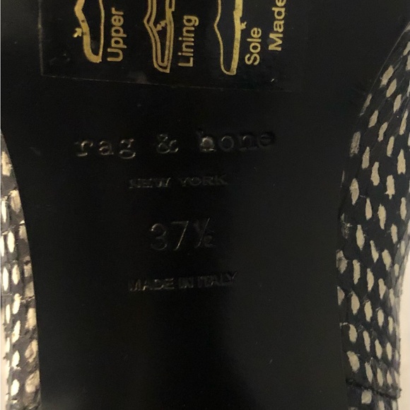 Rag And Bone Animal Print Leather Booties - Picture 12 of 12